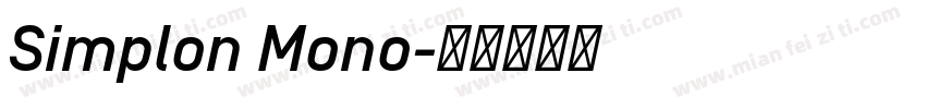 Simplon Mono字体转换